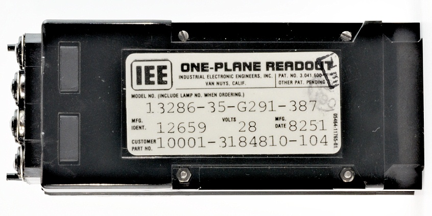 IEE One-Plane Readout Model No. 13286-35-G291-387