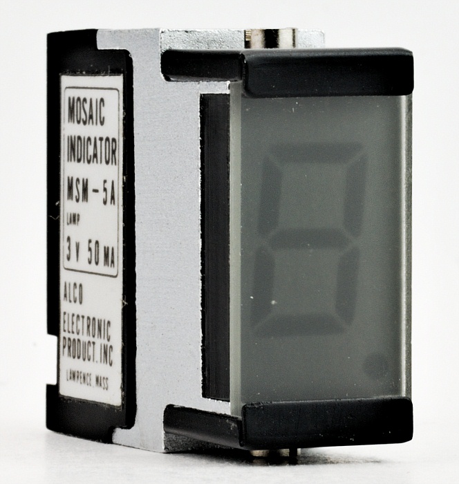 Alco MSM-5A 7-Segment Mosaic Indicator Incandescent Display