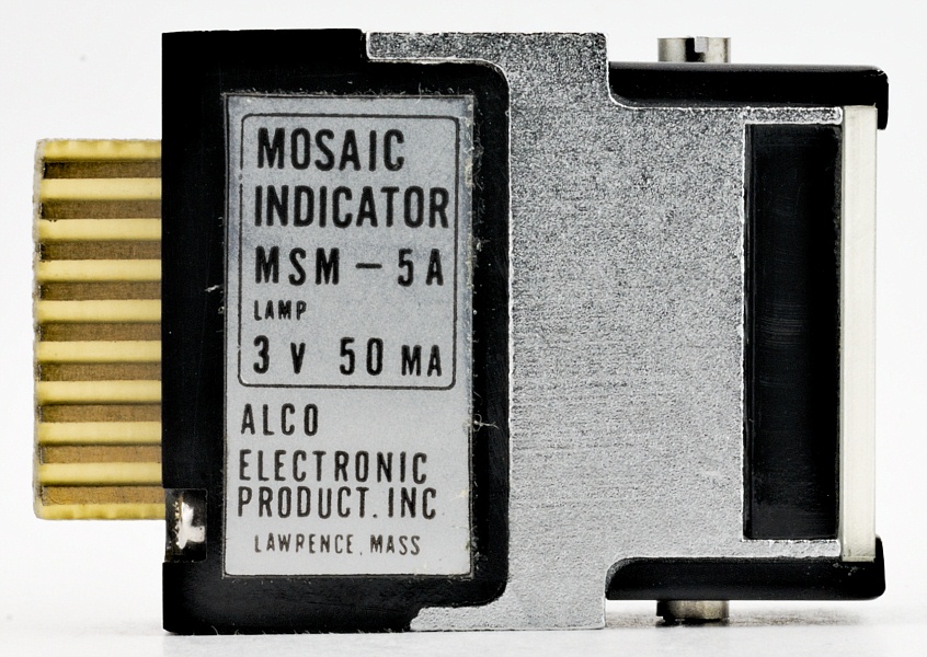 Alco MSM-5A 7-Segment Mosaic Indicator Incandescent Display