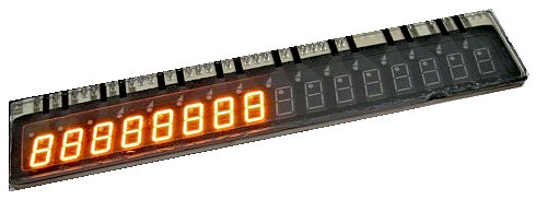 Burroughs 16-digit Panaplex II BR16452 Gas Discharge Display