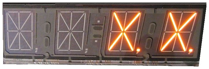 Babcock Plasmaflex SP-462 1-Line x 4-Character Alphanumeric Gas Discharge Display