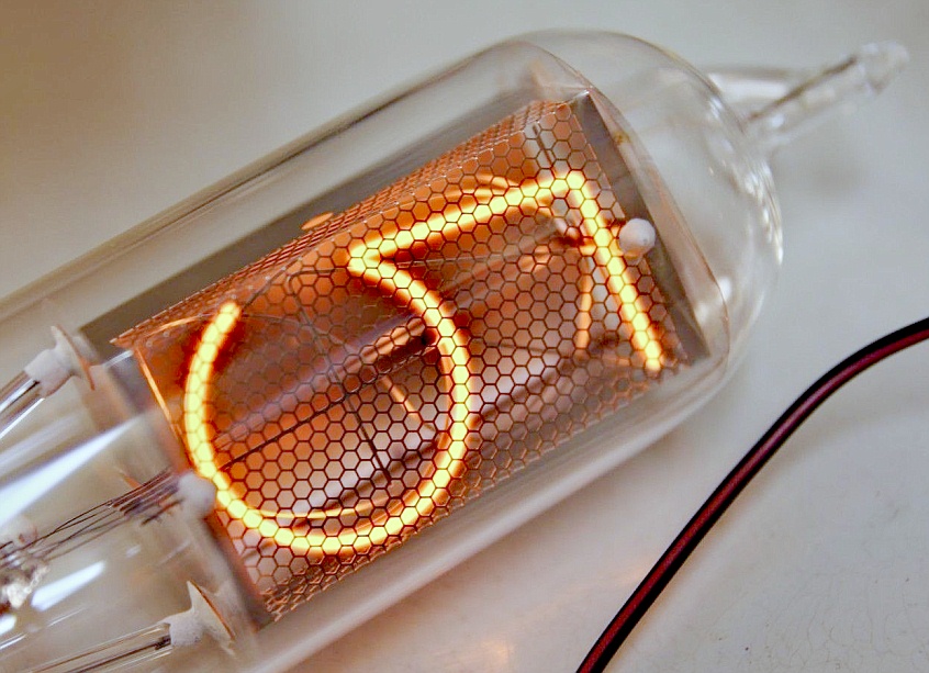 Hand-made Nixie Tube Z568M-like, Laboratory Sample #8 (2013)