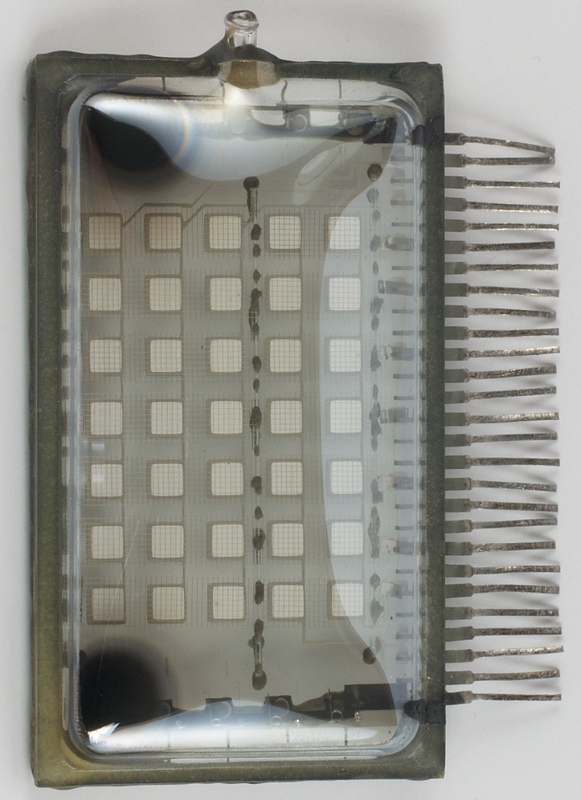 Large 5x7 Matrix Vacuum Fluorescent Display (VFD) Tube