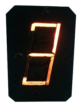 Soviet Military 7-Segment Mosaic Indicator Incandescent Display