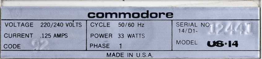 COMMODORE US*14 Electronic Business Calculator