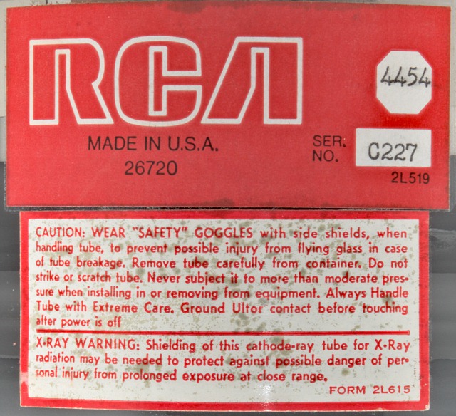 RCA 4454 Direct View Storage CRT