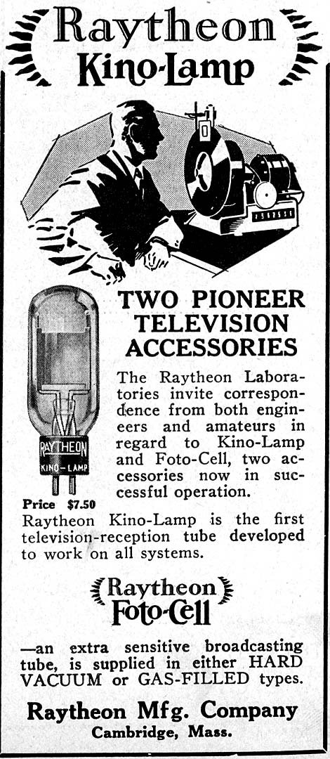 RAYTHEON Kino Lamp Type P-1500