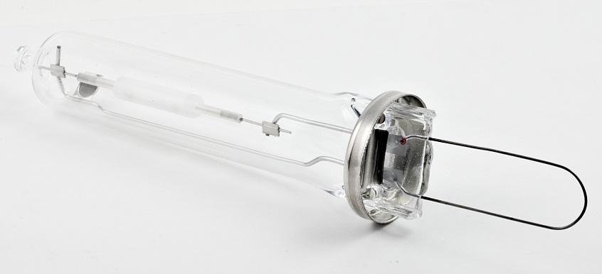 PHILIPS CPO-T 45W Metal Halide Lamp at an early stage of manufacturing