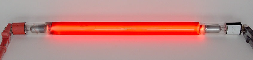 Sample of tube for neon signs