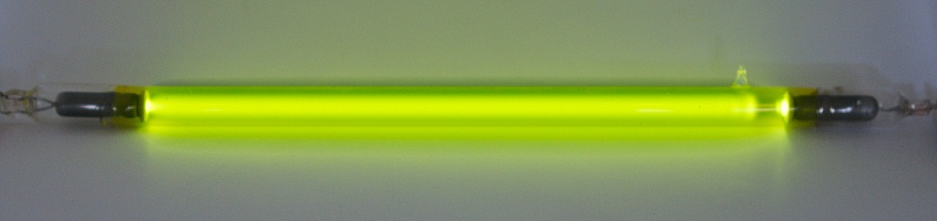 Gelbe Hg-Niederdruck-Entladungslampe