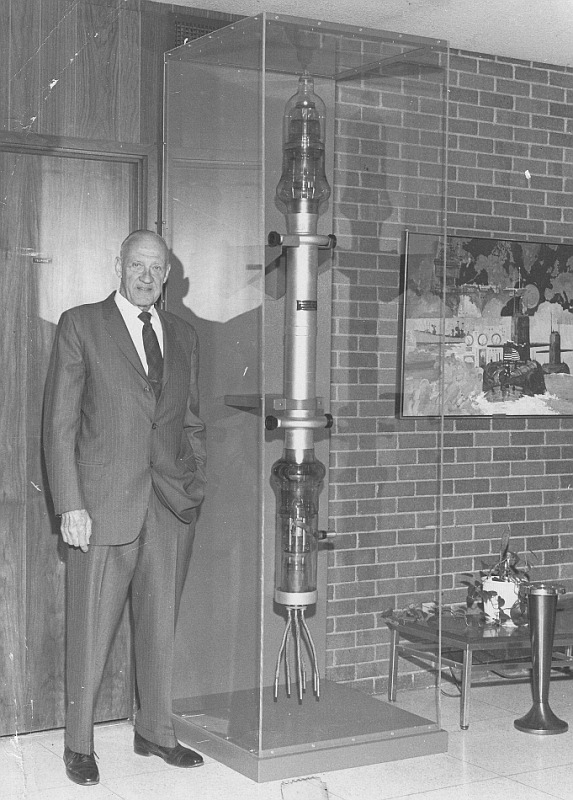 James O. Weldon with the Western Electric 320A tube