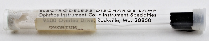 Ophthos Electrodeless Thorium Iodide Discharge Lamp