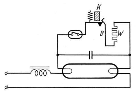 Glow switch starter with cut-out device