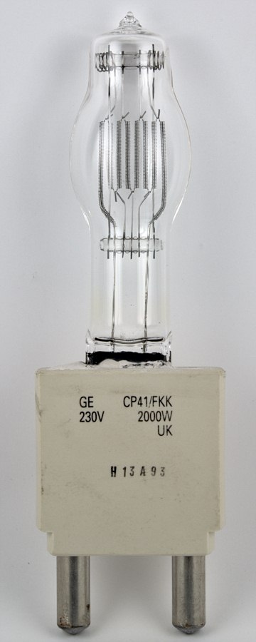 General Electric CP41/FKK 230 V 2000 W Halogen Studio lamp