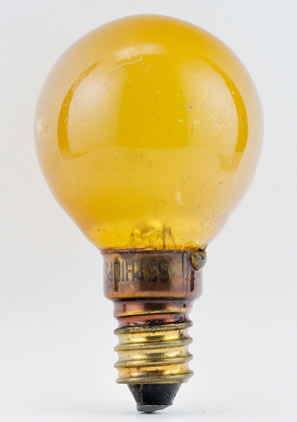 Philips 220-225V 15W Orange Incandescent Light Bulb