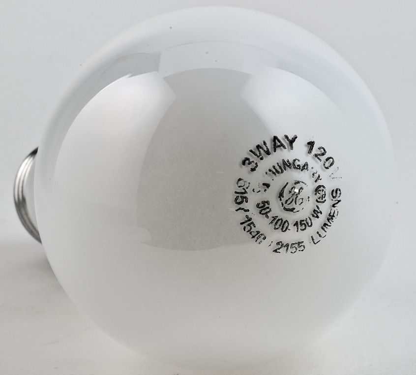 GE 50/100/150W 120V A21 Soft White 3 Way Bulb