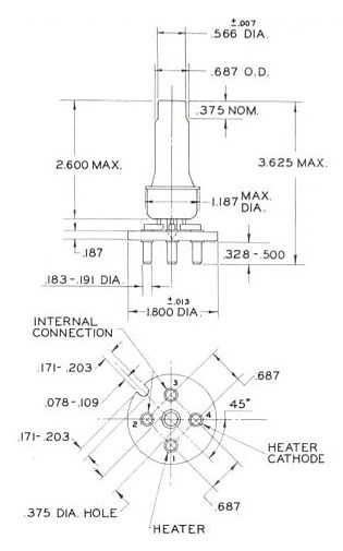 United Electronics 7159 Radar clipper diode