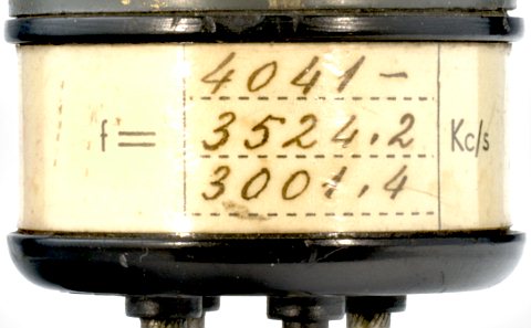 RADIAN Leuchtquarz 3000, 3520 u. 4040 Kc/s