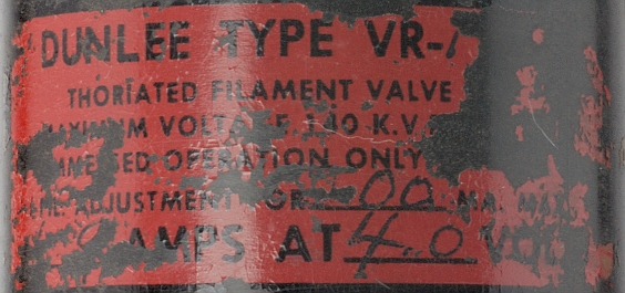 DUNLEE TYPE VR-19P High Voltage Rectifier