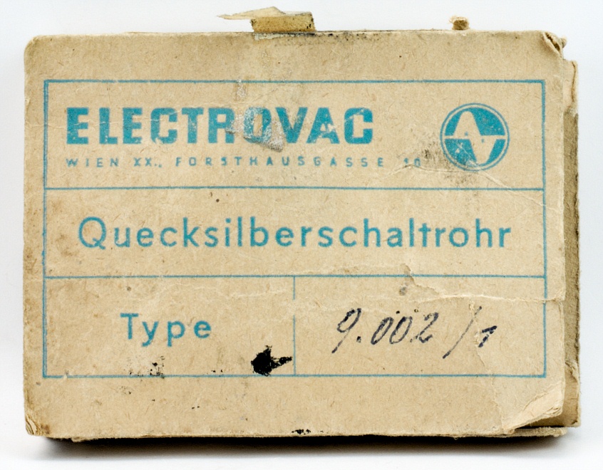 ELECTROVAC Quecksilberschalter Typ 9.002/1 2A 250V