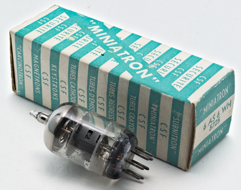 CSF MINIATRON 6AS6WH/5725 Special Quality Pentode