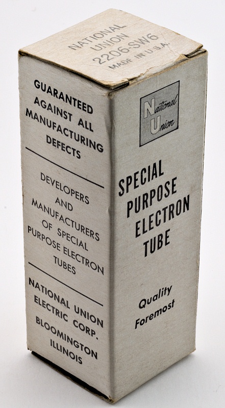 NATIONAL UNION 2206-SW6 Anodyne Switch Tube