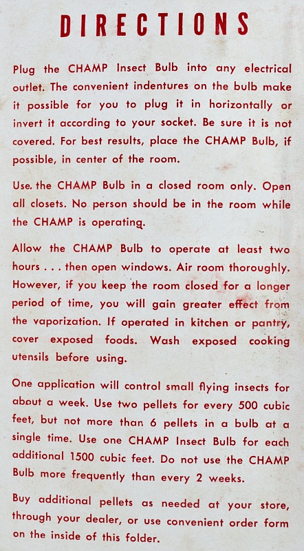 CHAMP Insect Bulb 60 W 120 V