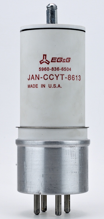 EG&G JAN-CCYT-8613 Metal-Ceramic Hydrogen Pulse Thyratron