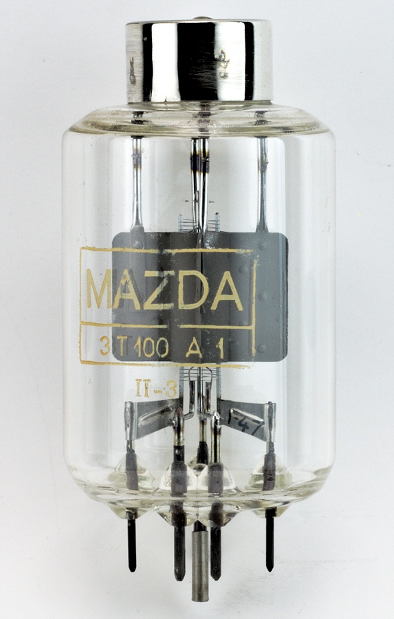 MAZDA 3T100A1 Triode amplificatrice et oscillatrice H.F.