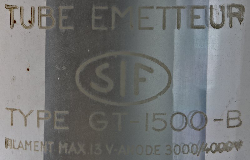 SIF Tube metteur Type GT-1500-B