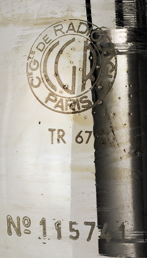 Compagnie Gnrale de Radiologie Triode Type TR67
