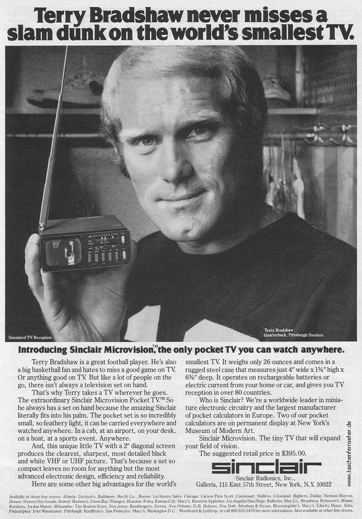 Sinclair Microvision MTV1 pocket TV