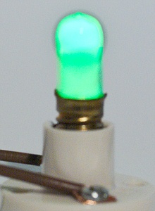 Green Fluorescent Glow Lamp