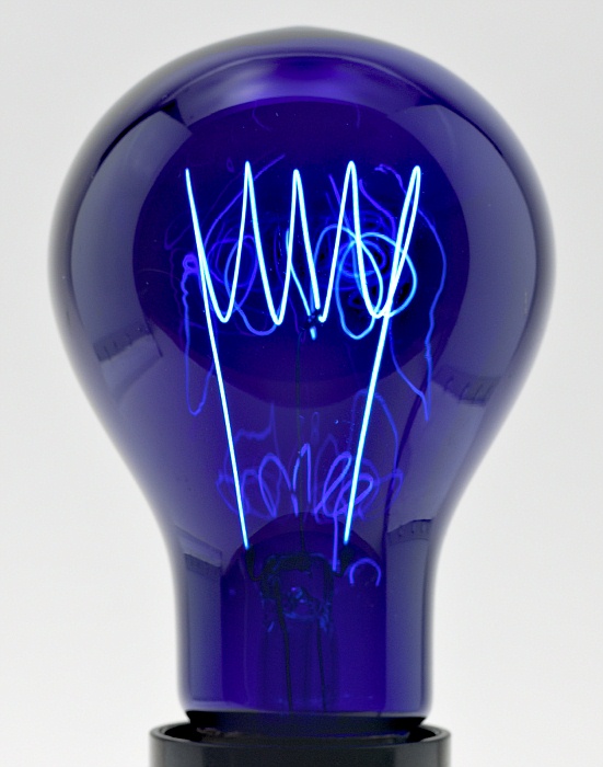 Blaue Kohlenfadenlampe 220V
