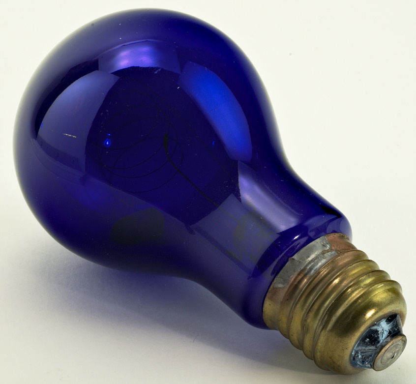 Blaue Kohlenfadenlampe 220V