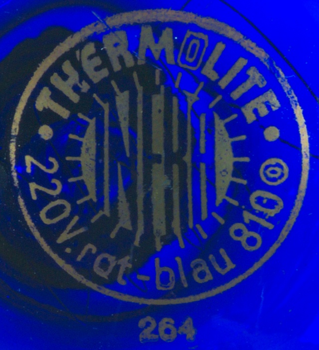 THERMOLITE Therapeutische Kohlenfadenlampe 220V rot-blau 810