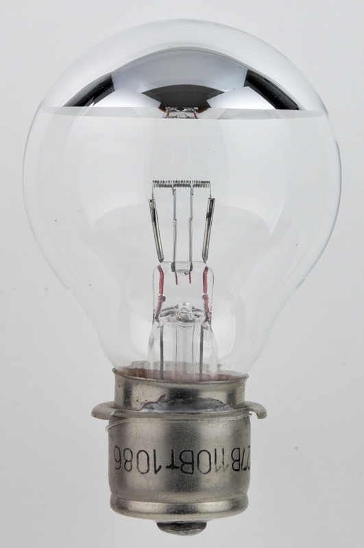 Soviet Incandescent Lamp 27V 110W with top reflector
