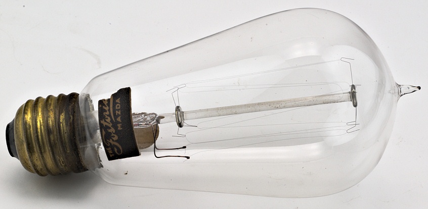 The Fostoria MAZDA 40W 118V Drawn Tungsten Filament Lamp
