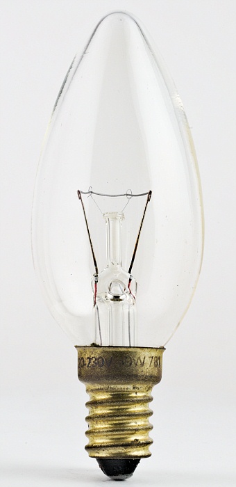 TESLA 220-230V 40W Candle Incandescent Bulb