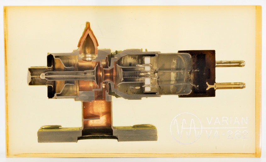 Cutaway of a Varian VA-262 Klystron Tube