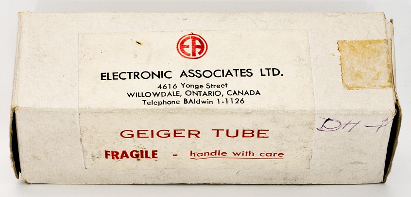 Electronic Associates Ltd. DH-1 Geiger Müller Tube