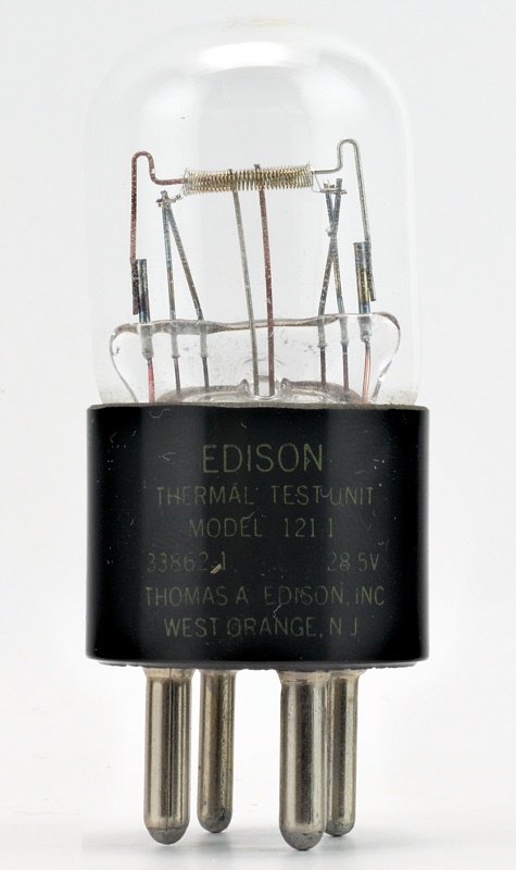 THOMAS EDISON Thermal Test Unit Tube Model 121-1