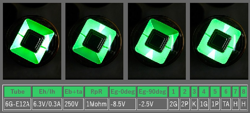 Toyo 6G-E12A magic eye tube