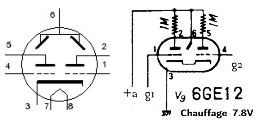 Toyo 6G-E12A magic eye tube