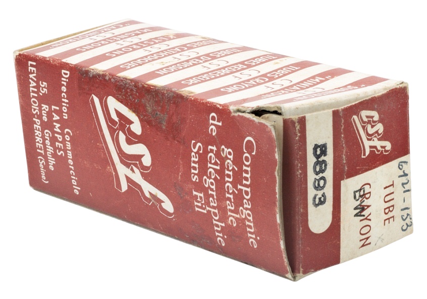 CSF 5893 UHF Power Triode, Glass-Metal Pencil Type