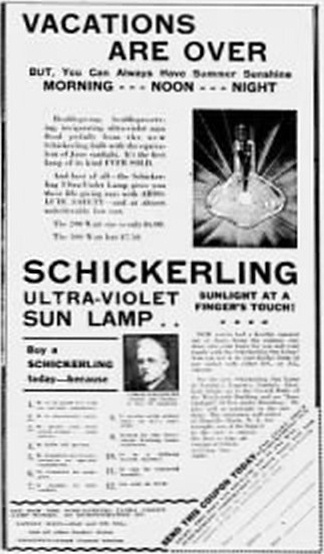 SCHICKERLING Ultra-Violet SUN LAMP